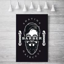 Placa Decorativa Barbearia Homem