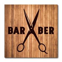 Placa Decorativa - Barber Shop - Barbearia - 0821plmk
