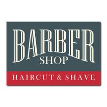 Placa Decorativa - Barber Shop - Barbearia - 1450plmk