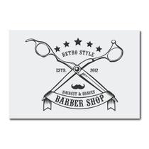 Placa Decorativa - Barber Shop - Barbearia - 1774plmk