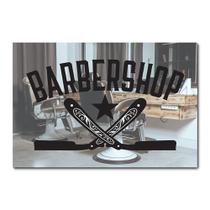 Placa Decorativa - barber Shop - Barbearia - 2102plmk