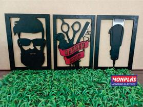 Placa decorativa barber shop