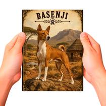 Placa Decorativa Basenji Cachorro Pet MDF Placa Decorativa Basenji Cachorro Pet MDF