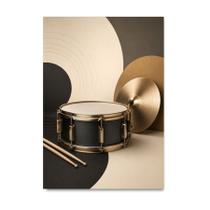 Placa Decorativa Bateria Essência do Ritmo 21x30cm Placa Decorativa Bateria Essência do Ritmo 21x30cm