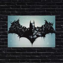 Placa Decorativa Batman Logo Wallpaper
