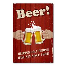 Placa Decorativa - Beer - Cerveja - 0168plmk