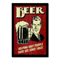 Placa Decorativa - Beer - Cerveja - 0169plmk