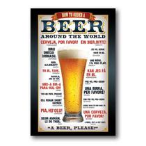 Placa Decorativa Beer Cervejas Frase Mdf 20x30 cm