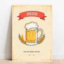 Placa Decorativa Beer Placa Decorativa Beer