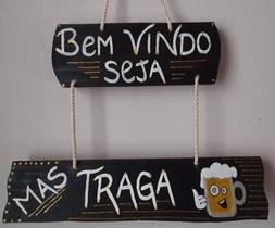 Placa Decorativa Bem Vindo Seja