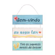 Placa Decorativa Bem-Vindo Tire os Sapatos 25x48 - Escolha a cor Placa Decorativa Bem-Vindo Tire os Sapatos 25x48 - Escolha a cor
