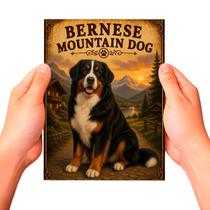 Placa Decorativa Bernese Mountain Dog Cachorro Pet MDF