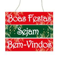 Placa Decorativa Boas Festa Bem Vindo Natal Ano Placa Decorativa Boas Festa Bem Vindo Natal Ano