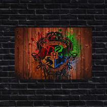 Placa Decorativa Brasão Hogwarts Harry Potter