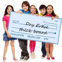 Placa Decorativa BUDARUNS Cheque Gigante para Quadro Branco 102x41cm Placa Decorativa BUDARUNS Cheque Gigante para Quadro Branco 102x41cm