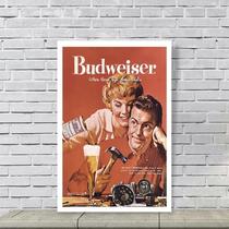 Placa Decorativa Budweiser de Época
