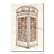 Placa Decorativa - Cabine Telefônica - Londres - 0627plmk