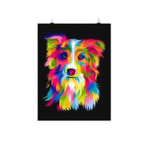 Placa Decorativa Cachorro Colorido Artwork Placa Decorativa Cachorro Colorido Artwork