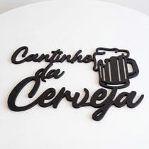 Placa Decorativa Cantinho Da Cerveja - Loja Béle