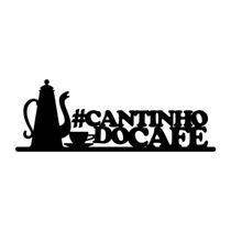 Placa Decorativa Cantinho Do Café Desing Moderno Cozinha - Decoraset