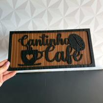 Placa decorativa cantinho do café retangular para parede quadro decorativo de cozinha Placa decorativa cantinho do café retangular para parede quadro decorativo de cozinha