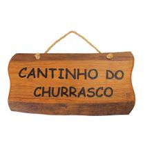 Placa Decorativa Cantinho do Churrasco 48cmx24cm