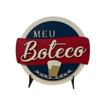 Placa Decorativa Cantinho do Churrasco Cervejas Meu Boteco Amigos Bem Vindos