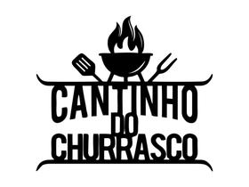 Placa Decorativa Cantinho Do Churrasco Churrasqueira - CasaBebeDecor