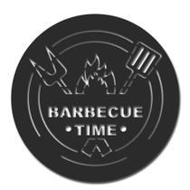 Placa decorativa canto do churrasco com o dizer Barbecue