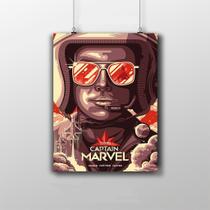 Placa Decorativa Capitã Marvel - Poster Marvel Placa Decorativa Capitã Marvel - Poster Marvel