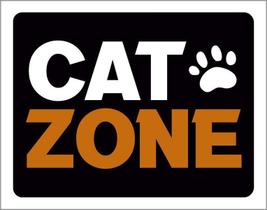 Placa Decorativa Cat Zone Patinha 18X23