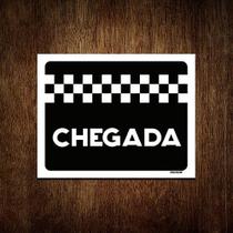 Placa Decorativa - Chegada Corrida 27x35