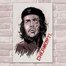 Placa Decorativa Chernobyl Chê Guevara Mdf 20X30Cm
