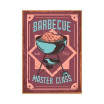 Placa Decorativa Churrasco Barbecue Master Class Placa Decorativa Churrasco Barbecue Master Class