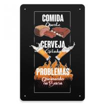 Placa Decorativa CHURRASCO MANDAMENTOS MDF 20x30cm Placa Decorativa CHURRASCO MANDAMENTOS MDF 20x30cm