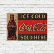 Placa Decorativa Cola Vintage Refrigerante Placa Decorativa Cola Vintage Refrigerante