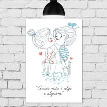 Placa Decorativa com Frase Namorados Pescando 20x30cm Placa Decorativa com Frase Namorados Pescando 20x30cm