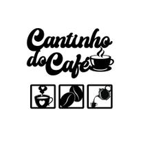 Placa Decorativa Cozinha Cantinho Do Café + Quadros Parede