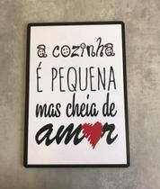 Placa Decorativa Cozinha