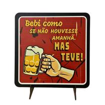 Placa Decorativa Criativas Engraçadas Regras Churrasco Amigos Bebendo Cerveja Tequila Bar Boteco