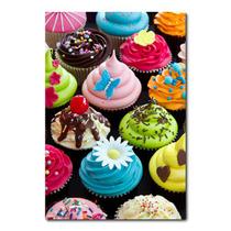 Placa Decorativa - Cupcakes - 0450plmk