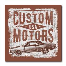 Placa Decorativa - Custom Cars - 0912plmk