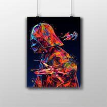 Placa Decorativa Darth Vader Artwork - Star Wars