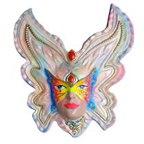 Placa Decorativa de Carnaval - Dama Borboleta Decorada