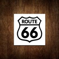 Placa Decorativa De Carro - Route 66 Rota 66 (27x35)