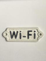 Placa Decorativa de Ferro "wi-fi"