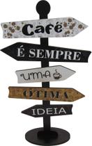 Placa Decorativa De Mesa Seta Direção Café é Sempre Uma Ótima Ideia Mdf Placa Decorativa De Mesa Seta Direção Café é Sempre Uma Ótima Ideia Mdf