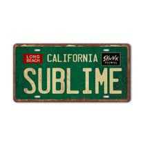 Placa decorativa de metal em lata Liukliut Sublime 30x15cm