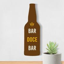 Placa Decorativa de Parede - Bar Doce Bar para Ambientes Aconchegantes Placa Decorativa de Parede - Bar Doce Bar para Ambientes Aconchegantes