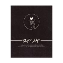 Placa Decorativa Decoração Frase Amor 20x25